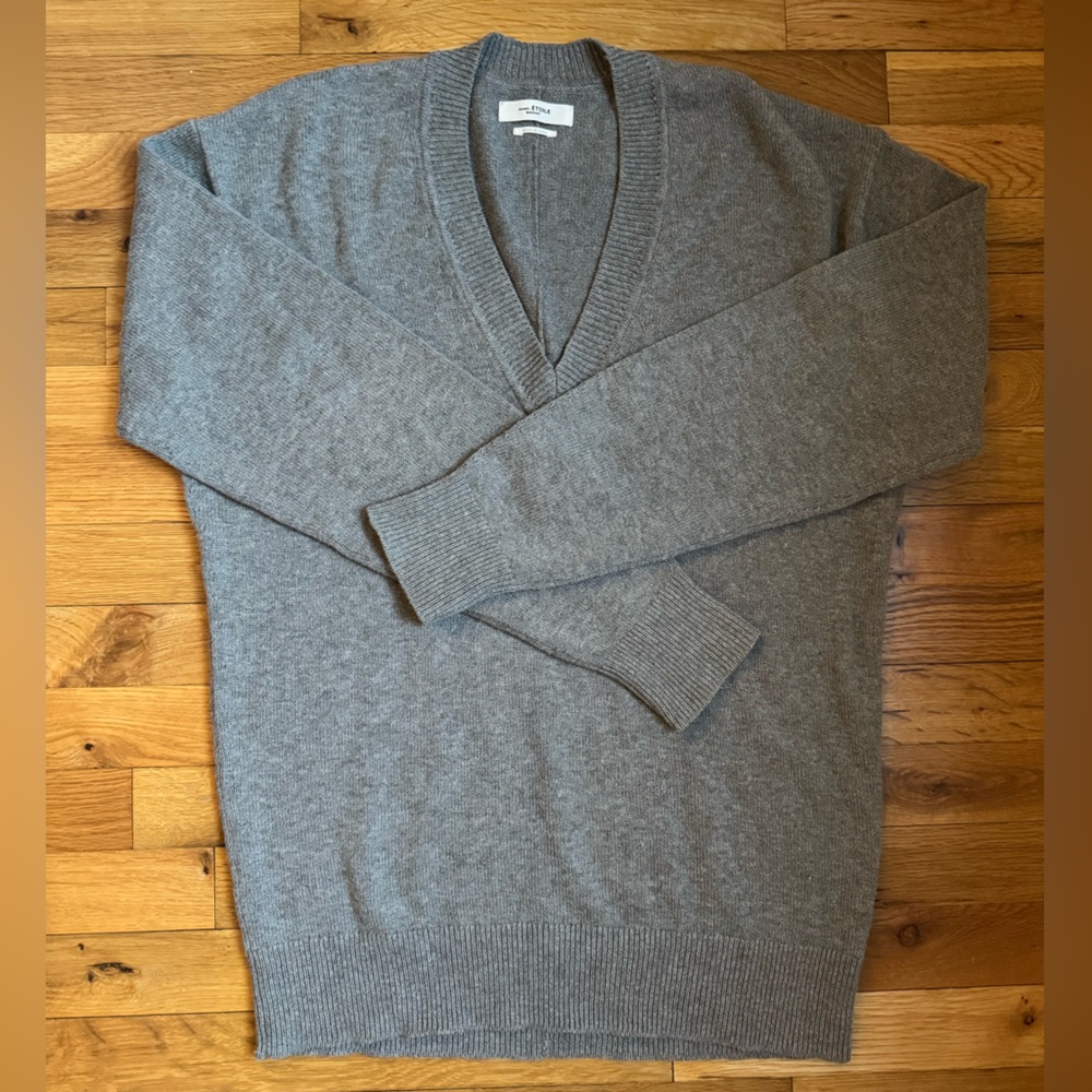 Isabel Marat Etoile grey cotton and wool sweater size 36